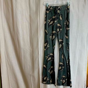 Flare Hippie Tie Front Pants